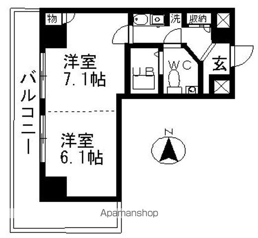 アーバンフラッツ新栄の間取り写真