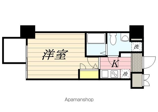 福岡市博多区千代のマンションの間取り