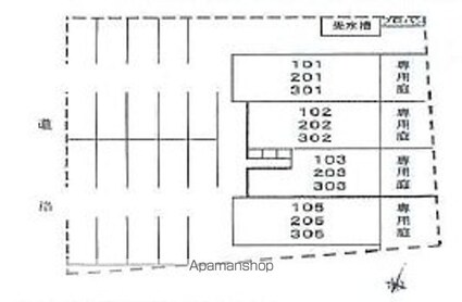 シーズン柞田[2LDK/54.65m2]の配置図