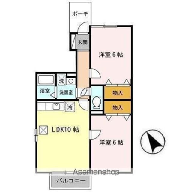 Ｓｅｊｏｕｒ　Ｓｅｎｔｉｅｒ[2LDK/51.03m2]の間取図