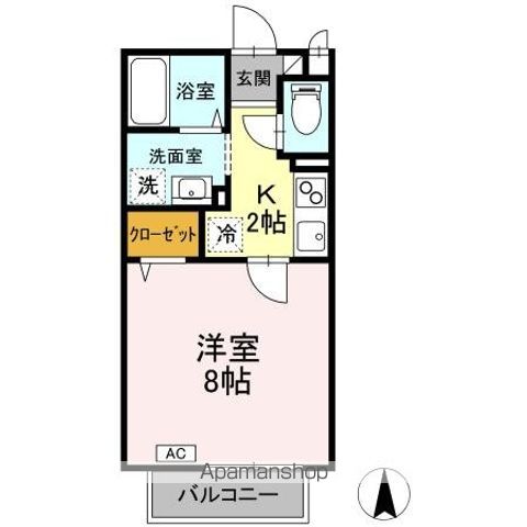 パセオティグル Aの間取り写真