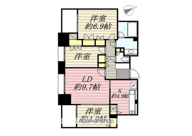 フルール田町の間取り写真