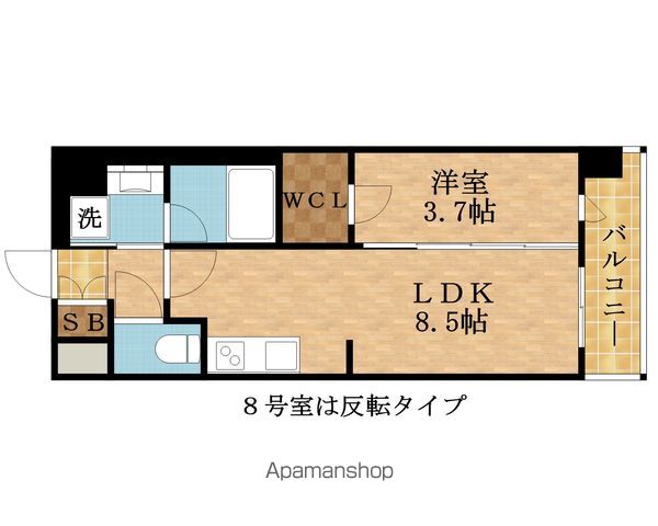 スプランディッドライズ新大阪ノースの間取り