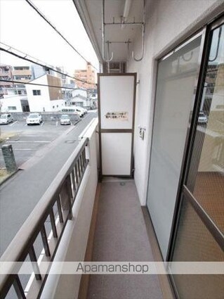 愛媛県松山市味酒町３丁目[1K/21.24m2]のバルコニー