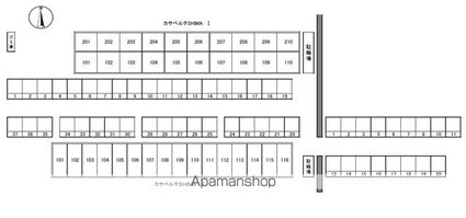 カサベルテＳＨＩＭＡⅡ[2DK/49.68m2]の配置図