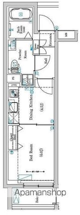 東京都中野区南台５丁目[1DK/30.15m2]の間取図