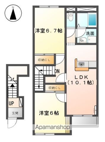 【パティオ　オダズカの間取り】