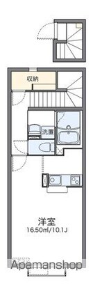 レオネクストナガオⅡ[1K/34.88m2]の間取図