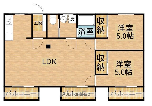 サンシティ嶺田の間取り写真