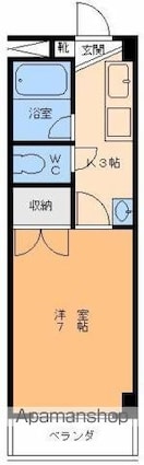 ＭＴビル山越[1K/26.99m2]の間取図