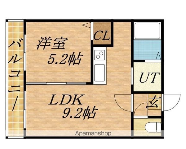函館本線 厚別駅 徒歩3分 4階建 築21年の間取り写真