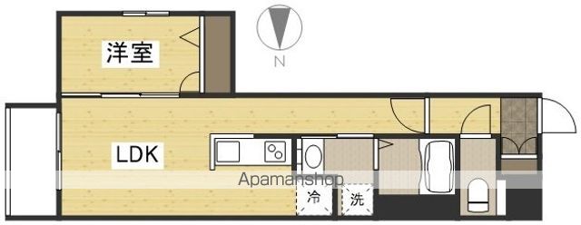 月光 岡山駅西口弐番館の間取り写真