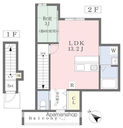 ＤＬ－ＴＥＲＲＡＣＥ[1LDK/42.52m2]の間取図