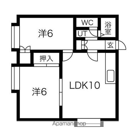 フロスティ月寒東の間取り写真