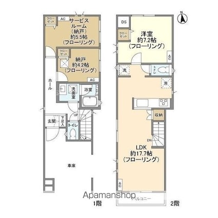 Ｋｏｌｅｔ西荻窪[1SLDK/77.65m2]の間取図