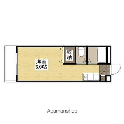 メゾンエル御幸[1R/20.07m2]の間取図