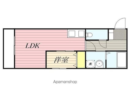ＬＩＦＥＦＩＥＬＤ麦野[1LDK/34.3m2]の間取図