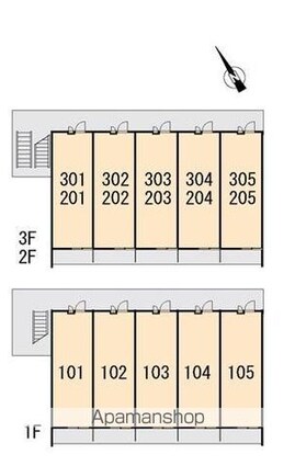 レオパレスＣＨＩ　ＹＯ[1K/20.81m2]の配置図