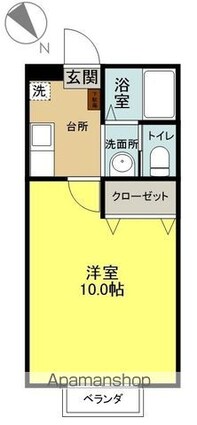 Ｇｒａｎｄ　Ｃｈａｒｉｏｔ[1K/28.16m2]の間取図