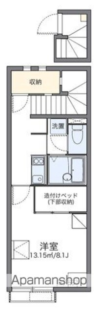 レオネクストやまと[1K/28.02m2]の間取図
