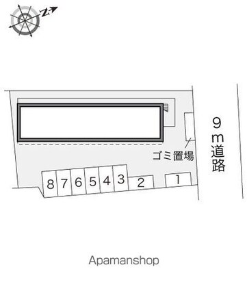 レオパレスゴールドクレスト[1K/20.28m2]の配置図