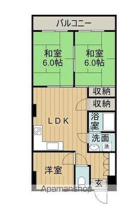 レジデンス・タカギ[3LDK/62.5m2]の間取図