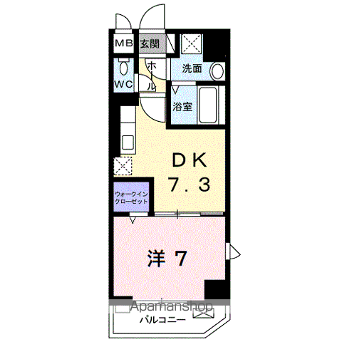 リアン国立 302 ｜ 東京都国立市中１丁目2-35（賃貸マンション1DK・3階・35.44㎡） その2