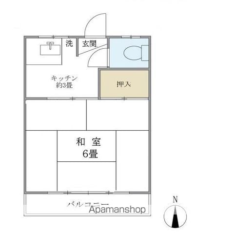 青晴荘の間取り写真