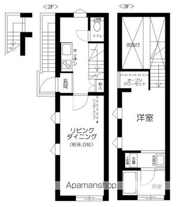 ＲＩＶＥＮＤＥＬＬ　ＥＢＩＳＵ[1LDK/40.55m2]の間取図