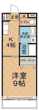 サンシルク２１[1K/36m2]の間取図