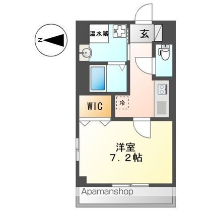 サクラーレ[1K/27.6m2]の間取図