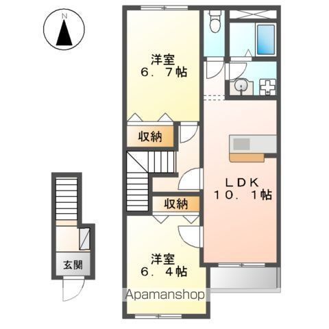 シャインヒルズ富岡の間取り写真