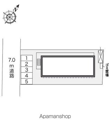 レオパレスターナー[1K/22.35m2]の配置図