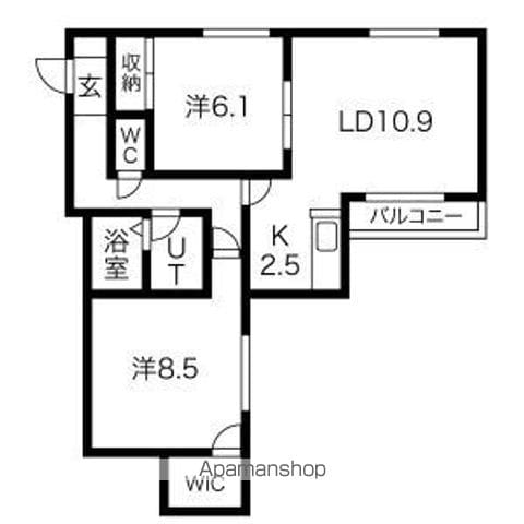 ジュピター白石中央Iの間取り写真