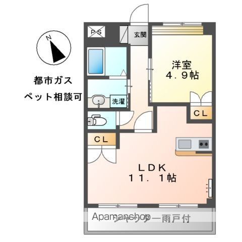 シャンビラージュの間取り写真