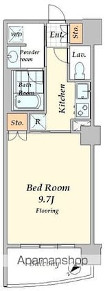 エスティメゾン四谷坂町（旧ジェイフラッツ）[1R/30.8m2]の間取図