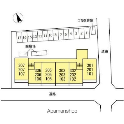 トタカ東小岩[2LDK/55.25m2]の配置図