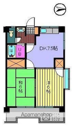 メゾン大塚[2DK/40.5m2]の間取図