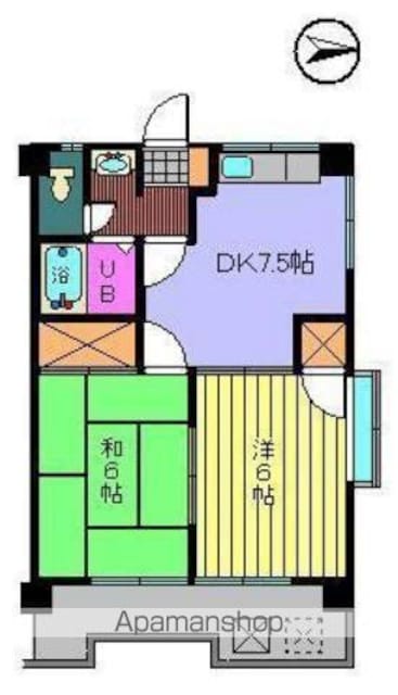 メゾン大塚[2DK/40.5m2]の間取図
