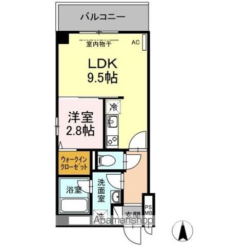 ＫＤＴ博多駅南レジデンスの間取り