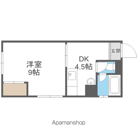 札幌ニュースカイマンションの間取り写真