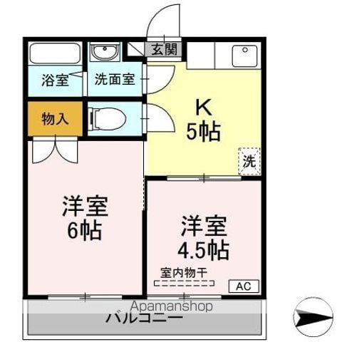 コーポ五味の間取り写真
