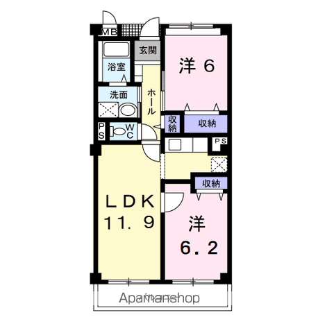 パレス　オダの間取り