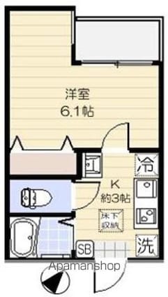 インスパーク本駒込[1K/20.03m2]の間取図