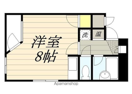 ロイヤルコート九大前[1R/23.23m2]の間取図