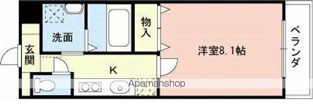 和歌山県和歌山市友田町５丁目[1K/27.63m2]の間取図