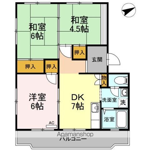 川口東マンションの間取り写真