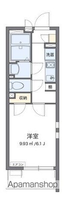 クレイノグリーンガーデン[1K/21.11m2]の間取図