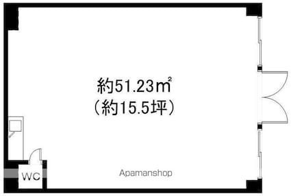 滋賀県彦根市佐和町[店舗/51.23m2]の間取図