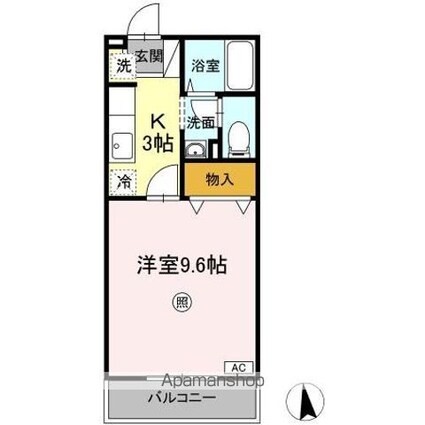セピアコート[1K/30.03m2]の間取図
